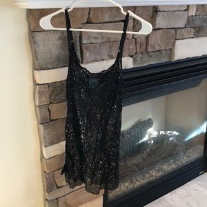 Nordstrom Rack h.i.p. Black sequined top